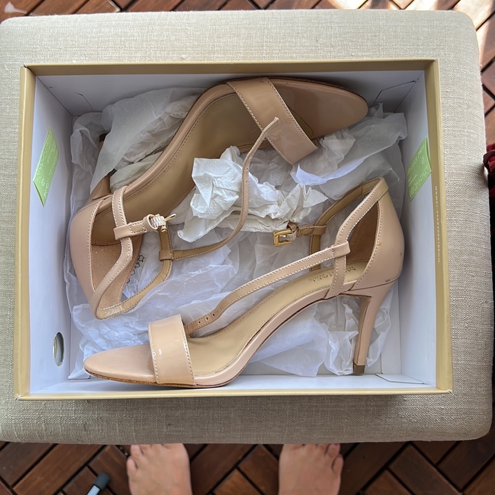 Michael Kors Simone Mid-Strap Sandal